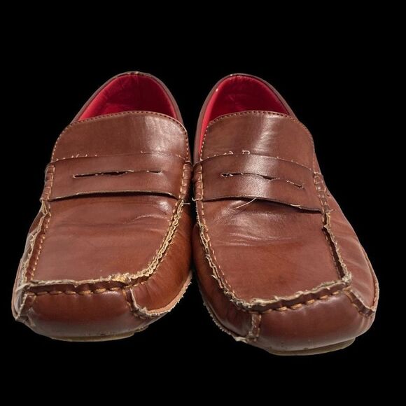 LUCIO RICCI Men’s Loafers Shoes  Size 7.5 Brown Slip On‎ main image 8